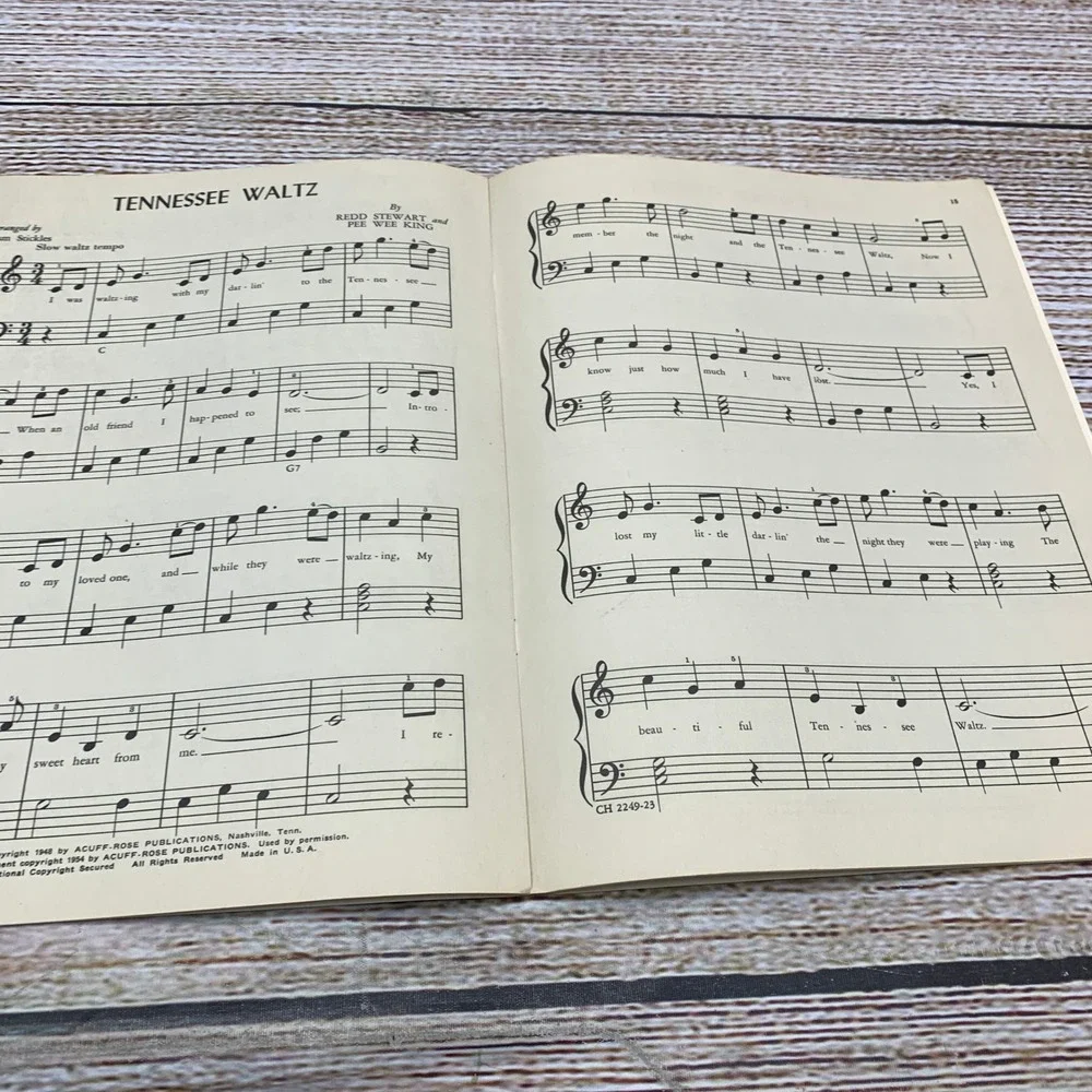 William Stickles Tri Chord‎ Piano Popular Music Book 1954 Edition